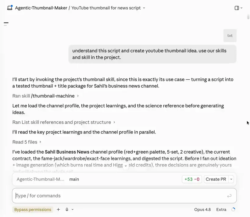 Agentic thumbnail maker